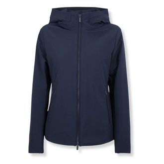 Woolrich Jassen, Dames, Blauw, XL, Leer, Firth Parka
