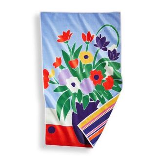 Tag Super Absorbent Kitchen Towel Vase of Flowers Dishtowel Multi 18 x 30 in in Blue at Nordstrom