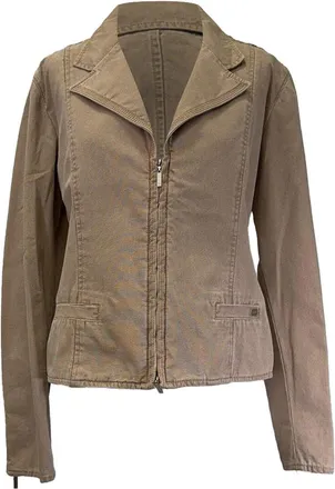 Chanel Zip-Up Denim Jacket, Size Fr 46 (Authentic Pre-Loved)
