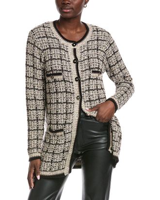 Autumn Cashmere Cotton by Autumn Cashmere Texture Stitch Long Jacket