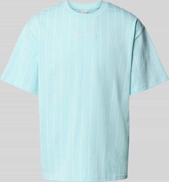 Karl Kani T-Shirt mit Label-Stitching in Ocean, Gr&ouml;&szlig;e XS