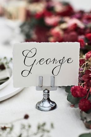 Terrain Metal Place Card Holders, Set of 12