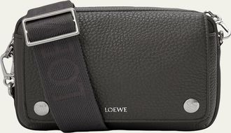 Loewe Mens Pebble Leather Camera Bag