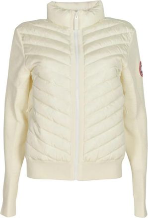 Canada Goose Hy Bridge Knit Jacket - Dames - Gewatteerde jassen - Wit - S - Wol - Jassen