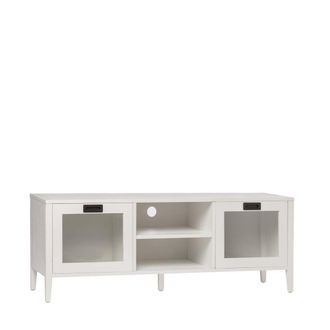 Klast Mueble Tv efecto madera blanco 140x50 cm