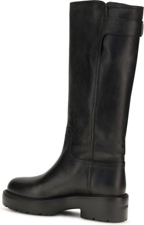Miu Miu Womens Knee-High Leather Boots Black