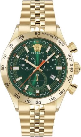 Versace Horloges - Heren - Horloges - Geel - ONE Size - Accessoires