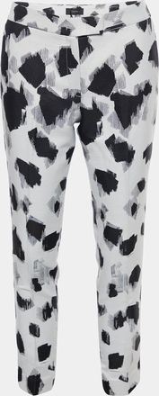 Joseph Monochrome Abstract Jacquard Tapered Leg Pants