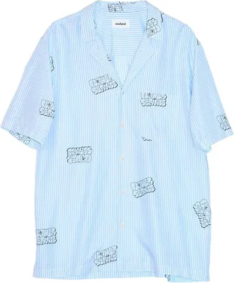 Soulland Overhemden, Dames, Blauw, Xl/2Xl, Orson Shirt