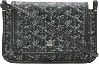 Goyard Pre-owned Plumet Coated Canvas 2way Wallet Bag - Dames - Vintage Schoudertas - Grijs - ONE Size - Leer - Vintage