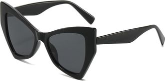 Generic Vacation Men Outdoor Sunglasses Commuter Driving Women Sun Glasses(Black)