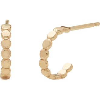 Made by Mary Poppy Hoop Earrings in Gold Filled 10Mm at Nordstrom
