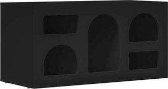 vidaXL TV Cabinet Black 80 x 35 x 40 cm Engineered Wood vidaXL