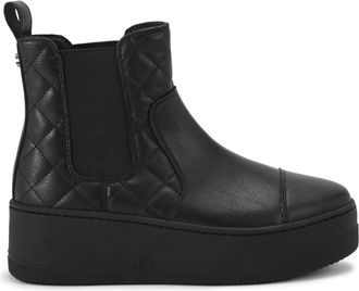 Carvela Womens Connected Quilt Boots - Black - Size UK 8