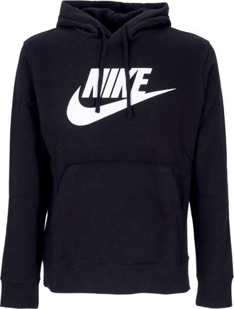 Nike Club Hoodie Pullover - Heren - Sportshirts - Blauw - XL - Katoen - Fitness