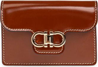 Ferragamo Gancini Sleutelhanger - Dames - Portefeuilles - Bruin - ONE Size - Leer - Accessoires