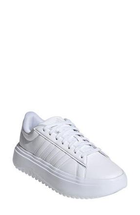adidas Grand Platform Sneaker in White/White/Crystal White at Nordstrom Rack, Size 8.5