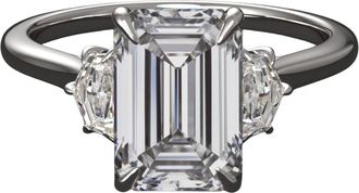 Verde Lab Grown 2.5 Carat Three Stone Ring