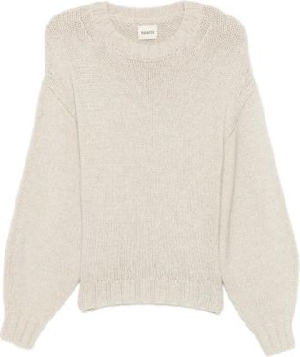 Khaite Gemma Sweater - Dames - Truien - Grijs - Maat: XS Kasjmier