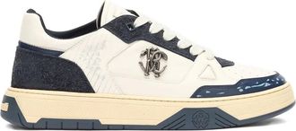 Roberto Cavalli embossed-detail low-top sneakers - White