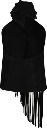 Johanna Ortiz Top Sonora con scollo allamericana - Nero