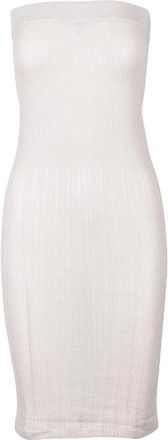 Wild Cashmere Zijde Kasjmier Jurk - Dames - Kleedjes - Beige - M - Kasjmier - Kleedjes