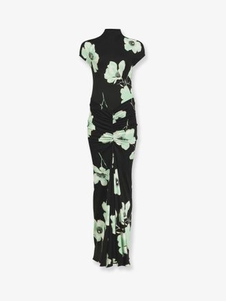 Alaia Vestito in viscosa con stampa Sakura - ALAIA - gender_Woman