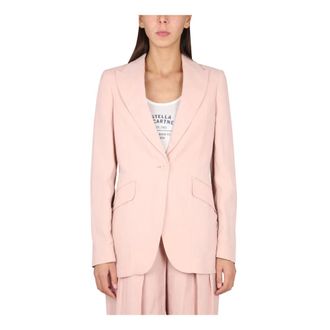 Stella McCartney Stella McCartney, Blazers, female, Pink, Size: XS Single-breasted Blazer