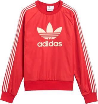 adidas WB Nylon Crew - Heren - Sportshirts - Rood - S - Nylon - Fitness