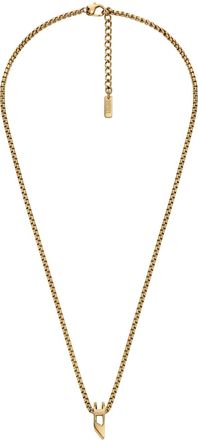 Diesel Stainless Steel Pendant Necklace - Necklaces - Unisex - Gold
