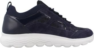 Geox D Spherica - Dames - Sneakers - Blauw - 38 EU - Leer - Schoenen