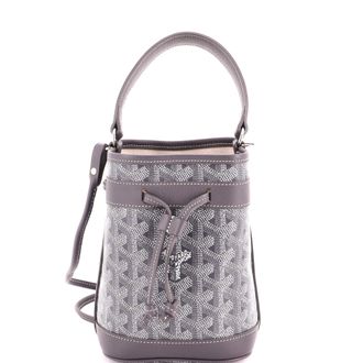 Goyard Petit Flot Bucket Bag Coated Canvas Mini