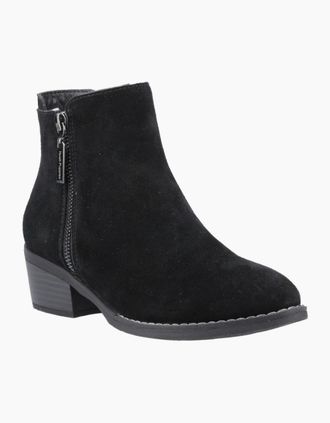 Hush Puppies Womens Ingrid Womens Ankle Boots - Black - Size: 8