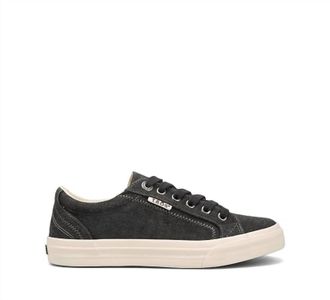 Taos Womens Plim Soul Canvas Sneakers In Charcoal Wash