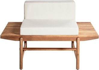 Beliani Banco de madera marr&oacute;n