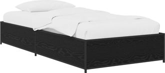 vidaXL Estructura De Cama Roble Negro 80 X 200 Cm Madera De Ingenier&iacute;a Vidaxl