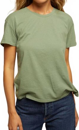 perfectwhitetee Harley Boxy Crew Tee In Aloe