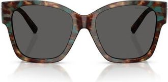 Tiffany & Co. 54mm Gradient Square Sunglasses in Brown Tiffany Havana/dark Grey at Nordstrom