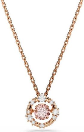 Swarovski Constella Crystal Pendant Necklace in Rose Gold at Nordstrom