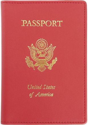 Royce New York Leather Rfid Blocking Passport Holder With Us Seal