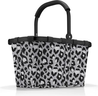Reisenthel Einkaufskorb REISENTHEL Carrybag, Damen, grau (grau, schwarz, wei&szlig;), Polyester, Einkaufsk&ouml;rbe Einkaufskorb, Aus recyceltem Material