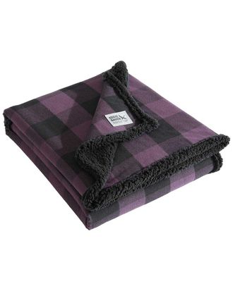 Eddie Bauer Cabin Plaid Cotton Flannel Reversible Throw Blanket
