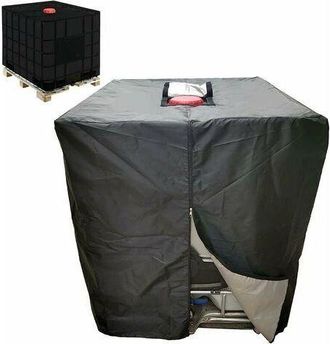 OEM Funda Para Dep&oacute;sito De Agua Ibc De 1000 Litros, Funda Para Contenedor De Agua De Lluvia Con Cremallera, Resistente Al Viento, A Los Rayos Uv Y A Los D