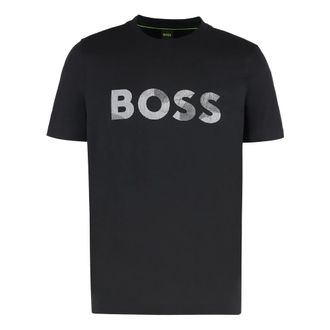 HUGO BOSS Hombre, Camisetas, Negro, Talla: S