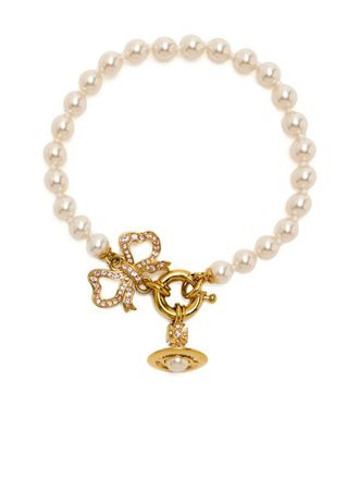 Vivienne Westwood Sheryl Pearl bracelet - women - Pearl/Metal - 1 - Gold
