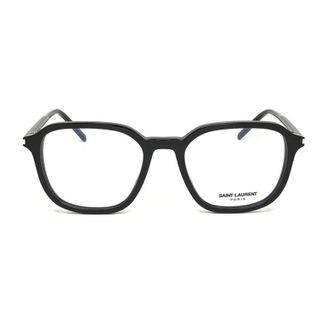 Saint Laurent Geometric Full Rim Eyeglasses - Black