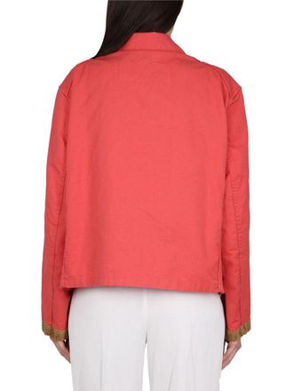 Fay Three-Hook Cotton Jacket - Red