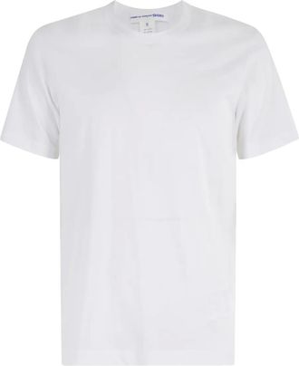 Comme Des Gar&ccedil;ons logo-print crew-neck t-shirt - men - Cotton - M - White