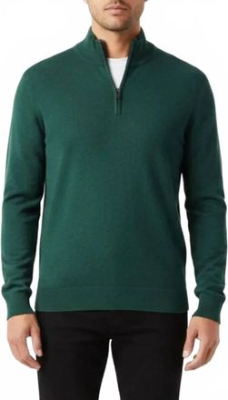 Jos. A. Bank Quarter Zip Sweater In Green