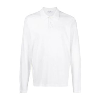 Palt&ograve; Long-sleeved Cotton-Linen Polo Shirt - male - Palt&ograve; - Polo Shirts - White - 2XL - Tops